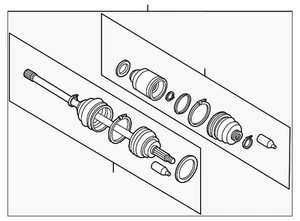 Genuine Subaru Axle Assembly 28321FE082 - Picture 1 of 2