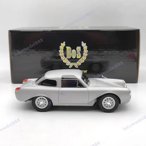BOS 1/18 Porsche Glockler Coupe 1954 Silver BOS235 Resin Model Car Limited Used - Picture 1 of 15