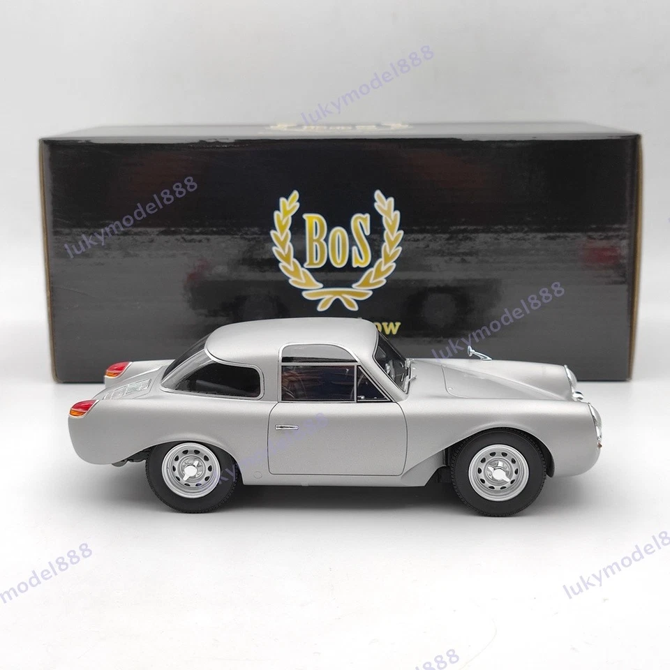 BOS 1/18 Porsche Glockler купе 1954 серебро BOS235 смолы модель автомобиля ограниченного б/у - Изображение 1 из 4
