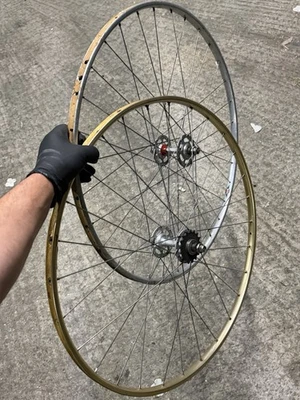 Campagnolo Pista Vintage Pista Set Ruote Tubolari Record Cerchi Tubolari - Immagine 1 di 4