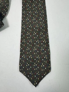 Van Heusen Tie Men L 56" W 4” Diamond 100% Silk Classy Abstract Geometrical - Picture 1 of 3