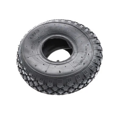 Reifen mit Schlauch 4.00-4 Zoll 2PR für Schubkarre Sackkarre Aufsitzmäher - Bild 1 von 4