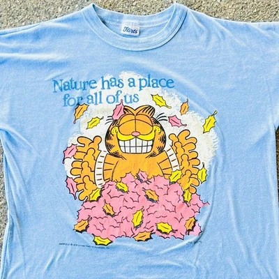 Camiseta camisón vintage 1978 coqueteos Garfield talla única puntada Foto 1 de 4
