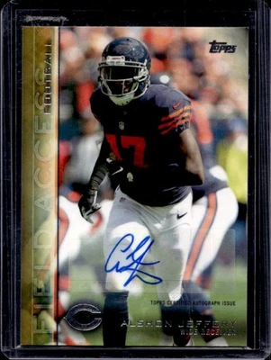 2015 Topps Field Access Alshon Jeffery Auto Gold #2/99 Bears - Image 1 of 2