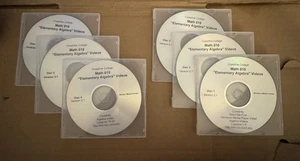 Math 010 - Elementary Algebra - Coastline College (6 Discs) - Picture 1 of 1