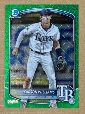 2025 Bowman Chrome Mega Box Carson Williams Green #20/99 BCP-234 - Image 1 of 2