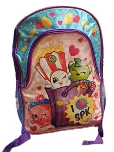 I ❤ Shopkins 16" Backpack Moose Toys Character School Travel Book Bag NWT - Picture 1 of 4