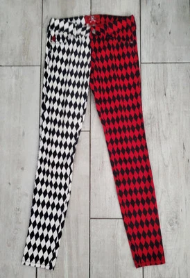 Calça preta vermelha Royal Bones, 0 - Imagem 1 de 4