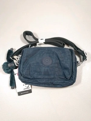 Kipling女式Abanu多功能可调斜挎包带可调肩带蓝色 — 第 1/4 张图片