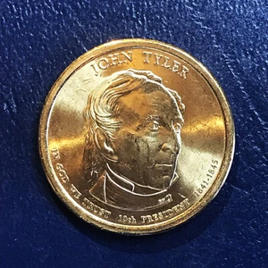 2009 D BU John Tyler Presidential Dollar Uncirculated from Mint Roll - Picture 1 of 2