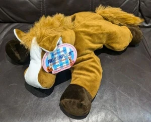Huggapals Star Pony Kellytoy Rare Vintage 90s (Squishmallow) Brown Horse Plush - Picture 1 of 8