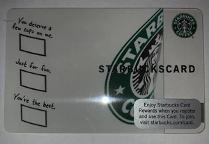Tarjeta de prueba Starbucks 2009 Indianapolis Just For Fun logotipo antiguo - Imagen 1 de 2