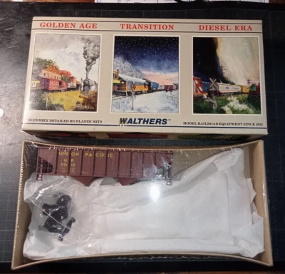 Train wagon 36 ft ribbed side hopper WALTHERS 932-3015 Ho sous scellée - Photo 1/2