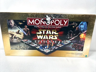 Monopoly Star Wars Episode I Collectors Edition 1999 3D Game Board Complete VGUC - Image 1 of 4