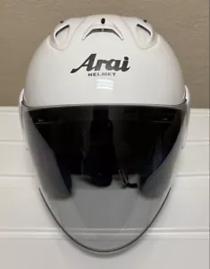 Arai SZ RAMⅢ white Open Face Helmet Size:XL 61-62㎝ with Clear Shield From Japan - Picture 1 of 10