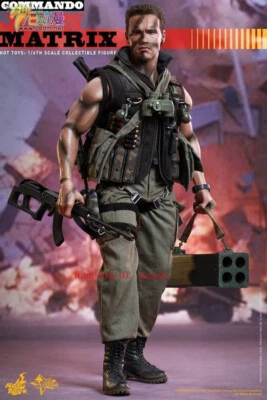 Perfect Hot Toys 1/6 Mms276 Commando: John Matrix Action Figure In Stock New - Image 1 of 4