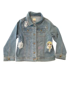 Disney Frozen Denim Jacket Size 7/8 - Picture 1 of 7
