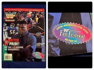 WWF WWE Magazine April 1995 Lawrence Taylor WWF Fan Fest Edition Royal Rumble - Picture 1 of 10