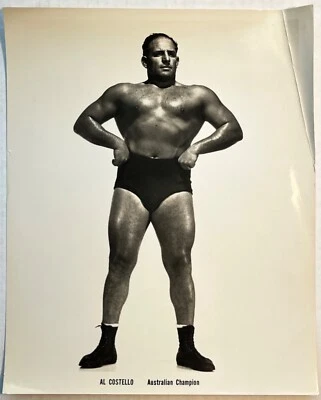 Foto de colección Al Costello campeón australiano de lucha libre 8x10 pulgadas Foto 1 de 4
