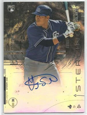 Yangervis Solarte San Diego 2014 Bowman Sterling Rookie Autograph Refractor - Image 1 of 2