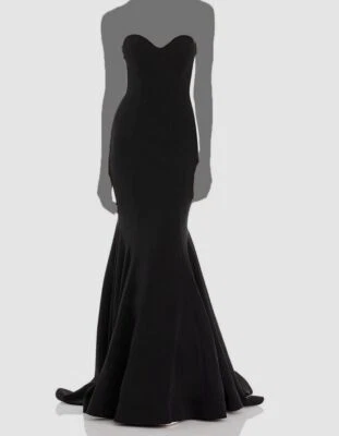 Vestido de novia Aqua para mujer negro sin tirantes talla 8 Foto 1 de 2