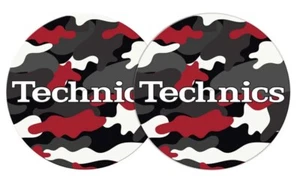 Slipmats Technics Camouflage Army Black-Red 1 Pair 0020113258 - Picture 1 of 1