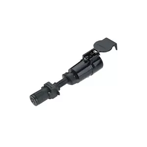 NARVA TRAILER CONNECTOR ADAPTOR 6 PIN SMALL ROUND SOCKET TO 7 PIN LARGE ROUND - Picture 1 of 5