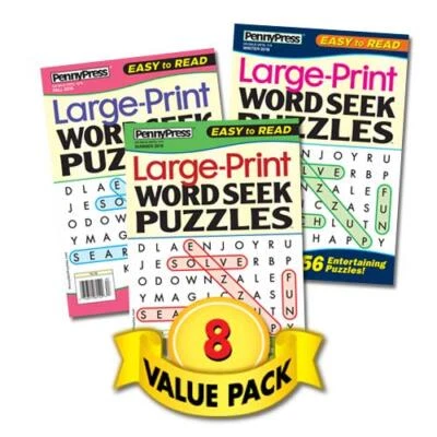 Penny Dell Favorite Large Print Word Seek 8-Pack - Image 1 of 2