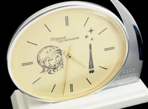 Vintage Uhr MOLNIJA GAGARIN Astronaut Weltraum UdSSR mechanisch 60er Jahre - Bild 1 von 12