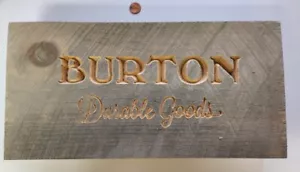 BURTON snowboard Durable Goods Dealer Wooden Display Flawless New Old Stock - Picture 1 of 5