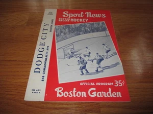 Boston Garden BRUINS 1961 Program vs ? Bronco Horvath Vic Stasiuk John Bucyk UKE - Picture 1 of 12