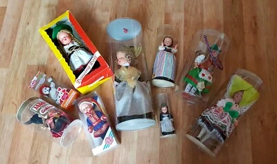 Konvolut / Sammlung  von 9 original Puppen / Dolls ( 10 cm bis 27 cm ) - Bild 1 von 3