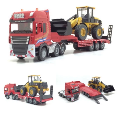 1:50 Alloy Loader Forklift Semitrail Diecast Model Engineering Vehicle Toy Gift - Image 1 of 4