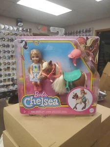 Barbie Club Chelsea 6" Blonde Chelsea Doll and Brown Pony (Horse) Playset NEW - Picture 1 of 8