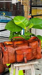 First Choice Leather Travel Goat New Luggage Men's Vintage Men - Picture 1 of 6