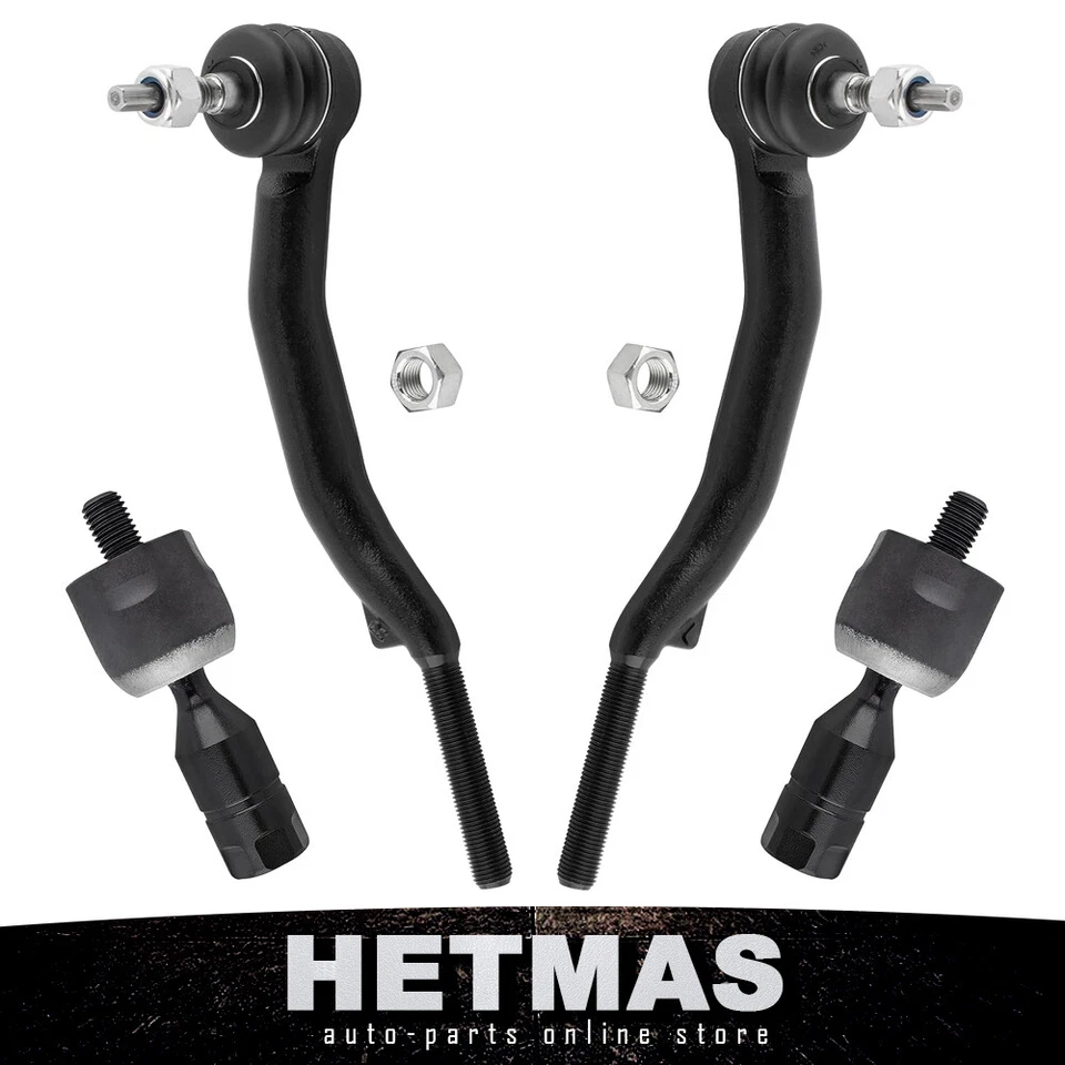 4PCS Front Steering Inner Outer Tie Rod Rack End Set For Cadillac SRX 2004-2009 - Image 1 of 4