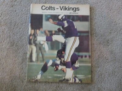 HTF NOVEMBER 24 1968 NFL Baltimore COLTS vs VIKINGS Program EUC - Image 1 of 4