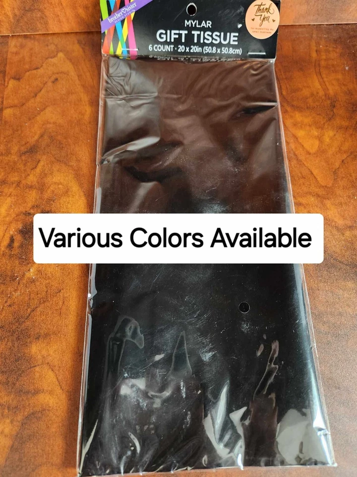 BROTHER SISTER DESIGN STUDIO Tissue Paper 20x20 8 Sheets Various Styles New Price Per