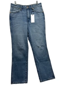 Wrangler Wild West 603 High Rise Straight Women's Jeans Tag(28x28) Meas (28x27) - Picture 1 of 7