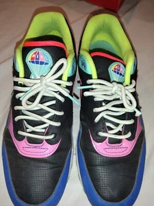 Nike Shoes - 2019 Air Max 1 Parachute - Sz 11.5 Mens - Black Hyper Grape Purple - Picture 1 of 18