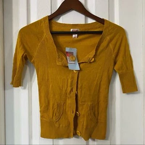 Mustard Yellow Cardigan New with Tags size XS - Picture 1 of 4