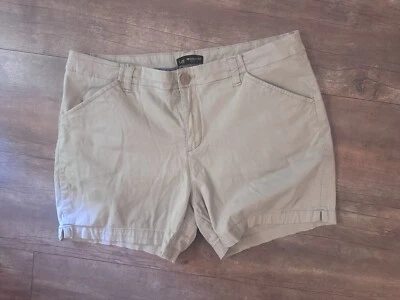 Pantalones cortos para mujer Lee frente plano color caqui tostado talla 16 chinos Foto 1 de 3