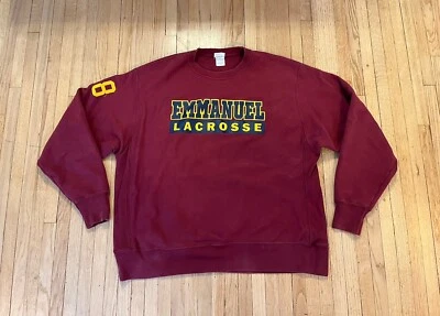 Emmanuel Saints Campeón de Lacrosse Tejido Inverso Equipo Edición Hombres XL #38 USADO EN EXCELENTE ESTADO  Foto 1 de 4