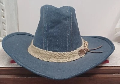 Sombrero de vaquero del oeste de mezclilla United Hatters Foto 1 de 4