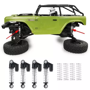 4PCS 31mm Threaded Aluminum Shock Absorber For 1/24 Axial SCX24 Upgrade Parts - Picture 1 of 9
