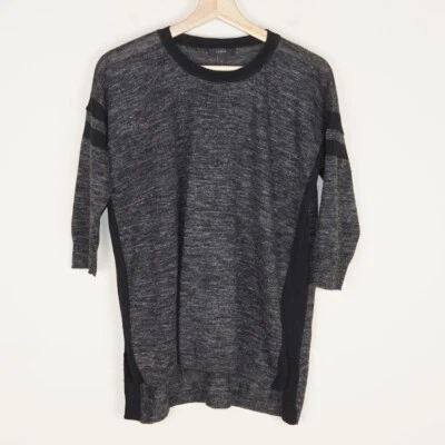 Suéter túnica gris de lino alpaca J Crew para mujer talla S Foto 1 de 4