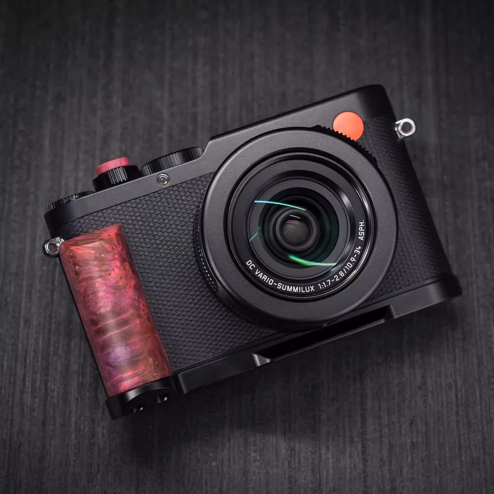 Wood Hand Grip Alloy Base QR L Plate For Leica D-LUX8 LUX8 Type 3952A Camera - Image 1 of 4