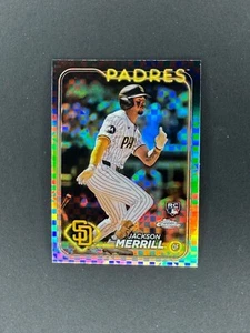 2024 Topps Chrome Jackson Merrill #207 X-Fractor rifrattore Rookie RC XFractor - Foto 1 di 2