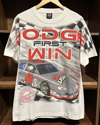 Camiseta de colección 2001 Sterling Marlin Dodge First Win - para hombre talla grande Foto 1 de 3