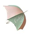Vintage 1980er Jahre Cacharel Anais Anais Pastellstreifen Regenschirm blau rosa Designer